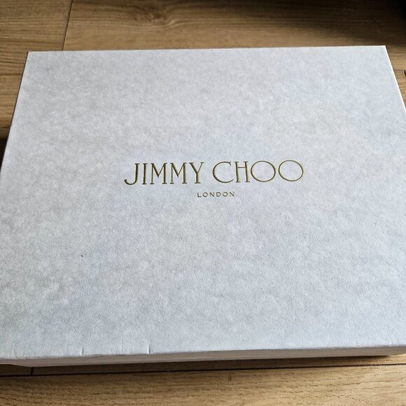 JIMMY CHOO Yellow Leather Cork Wedge Sandal [In Box] - Picture 11 of 11